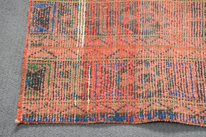 Vintage Turkish Runner, Red Bohemian Design