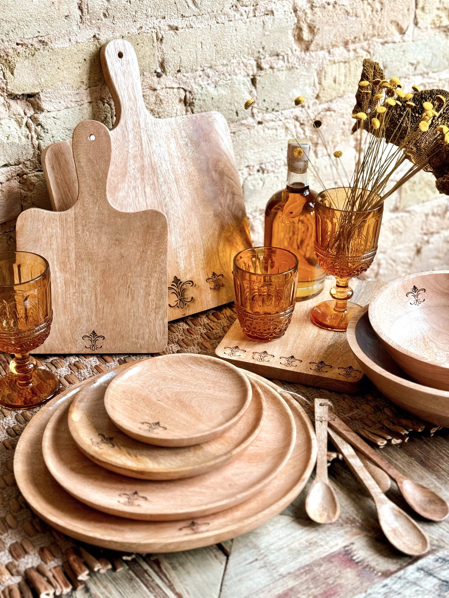 Handmade Mango Wood Plates