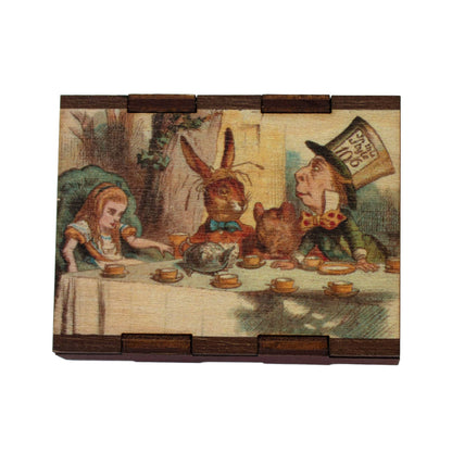Matches - Alice in Wonderland Tea Party - Wooden Matchboxes