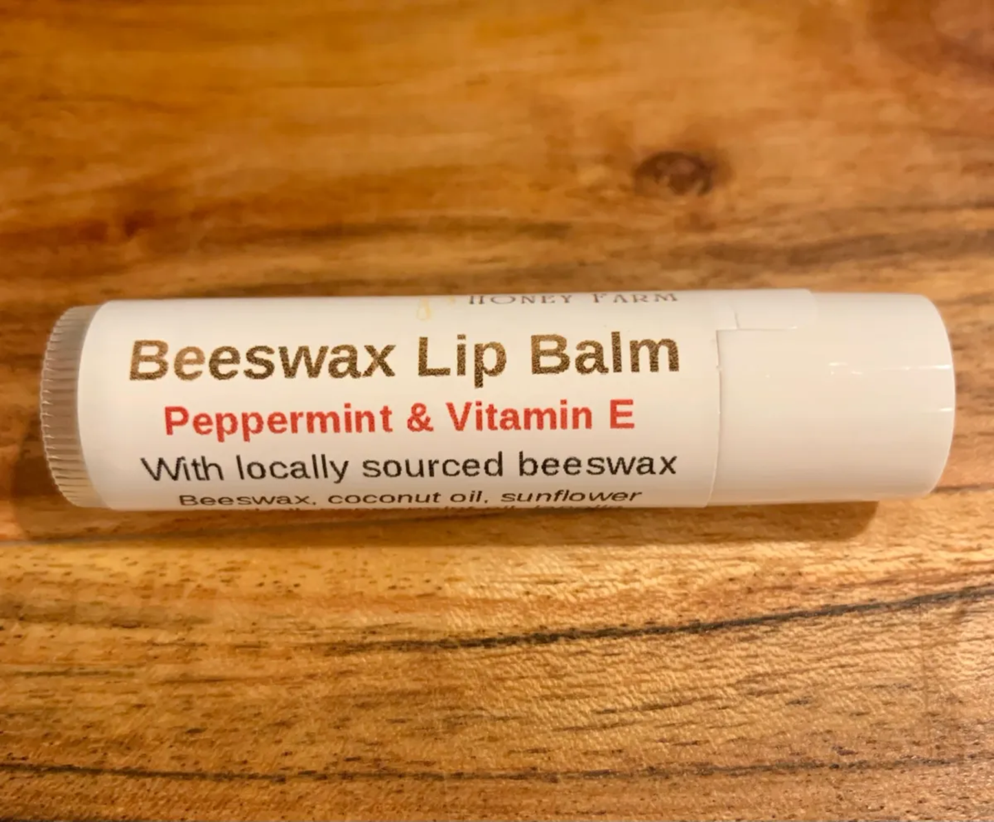 Beeswax Peppermint & Vitamin E Lip Balm