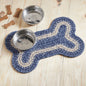Bone Rug Small - blue