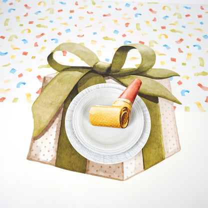 Confetti Paper Table Runner