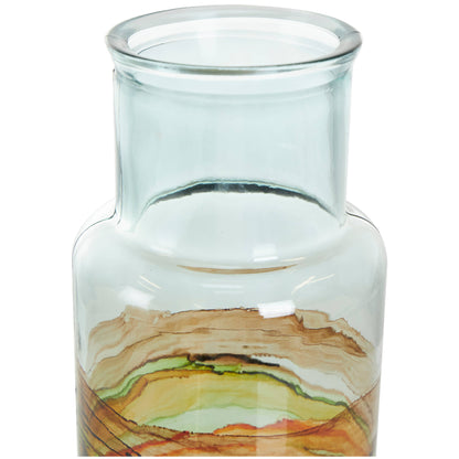 Eclectic Clear Recycled Glass Vase