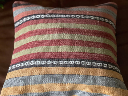 Vintage Turkish Kilim Pillow | Emir 16’
