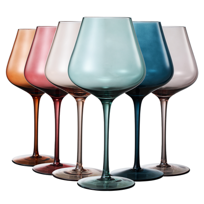 Colored Crystal Wine Glass