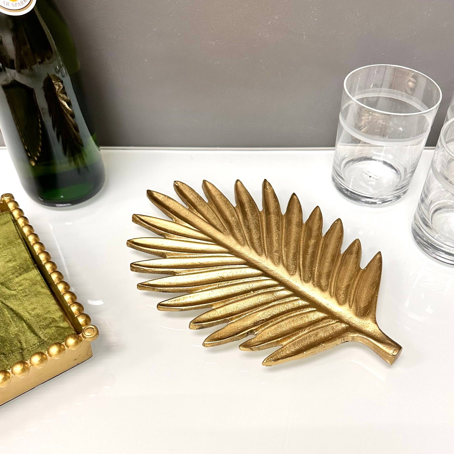 Golden Leaf Trivet - Elegant Home Serverware
