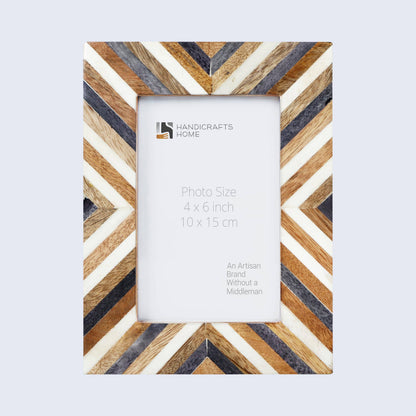 Picture Frame Hypno Daze Pattern Brown