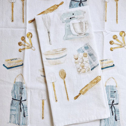 Baking cotton flour sack tea towel