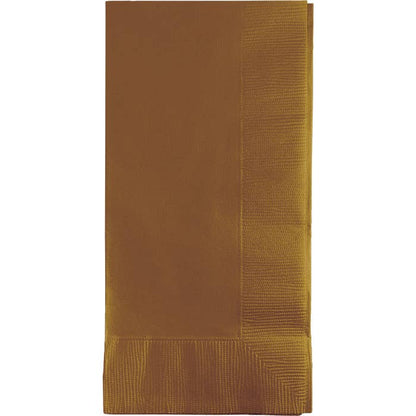Glittering Gold 2 Ply Dinner Napkins, 50/Pkg