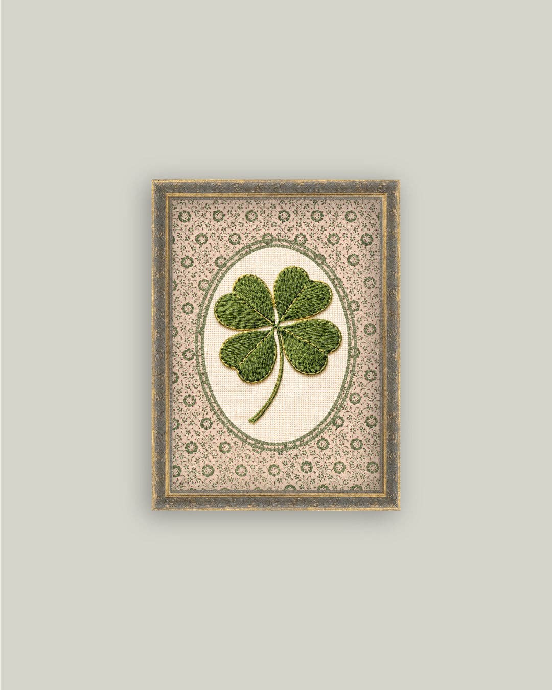 Embroidered Clover