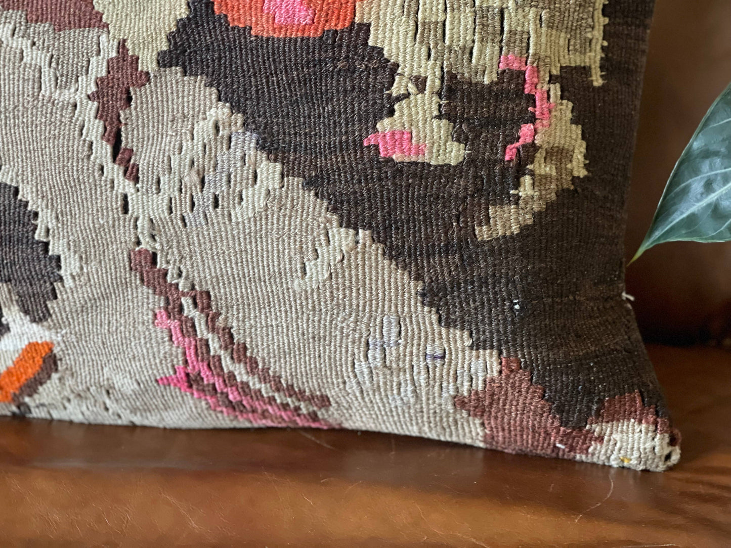 Vintage Turkish Killim Pillow | Esana  16x24