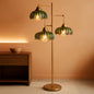 Floor Lamp - gold and green
