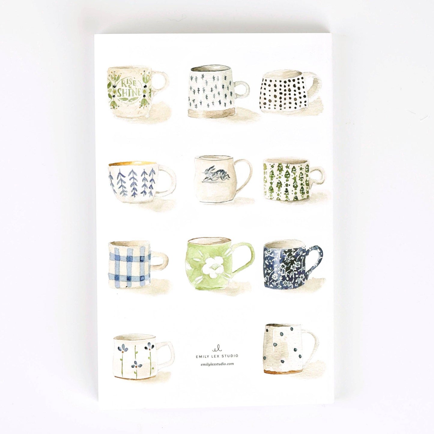 Notebook with Original Watercolor Artwork
