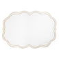 Embroidered Polka Dot Placemat w/ Scallop Edge