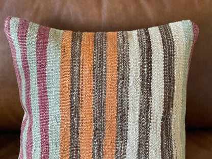 Vintage Turkish Kilim Rug Pillow | Pair Available | Esin 16’
