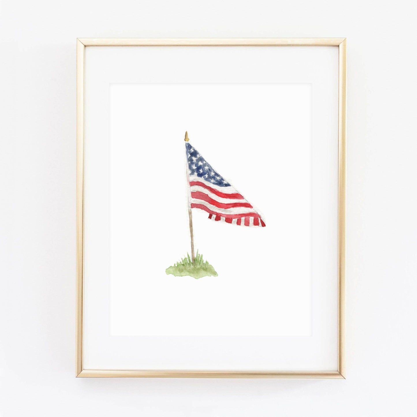 American flag art print