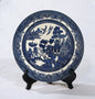 10" Blue Willow Design Porcelain Plate (stand not included)