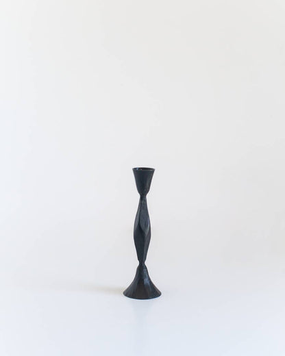 High Diamond Hand-Forged Iron Candle Stand