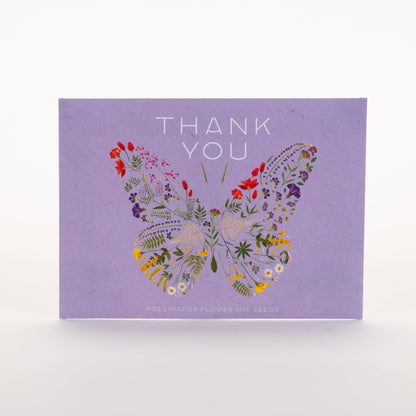 Thank You Butterfly Pollinator - Pollinator Flower Mix Seed Packets