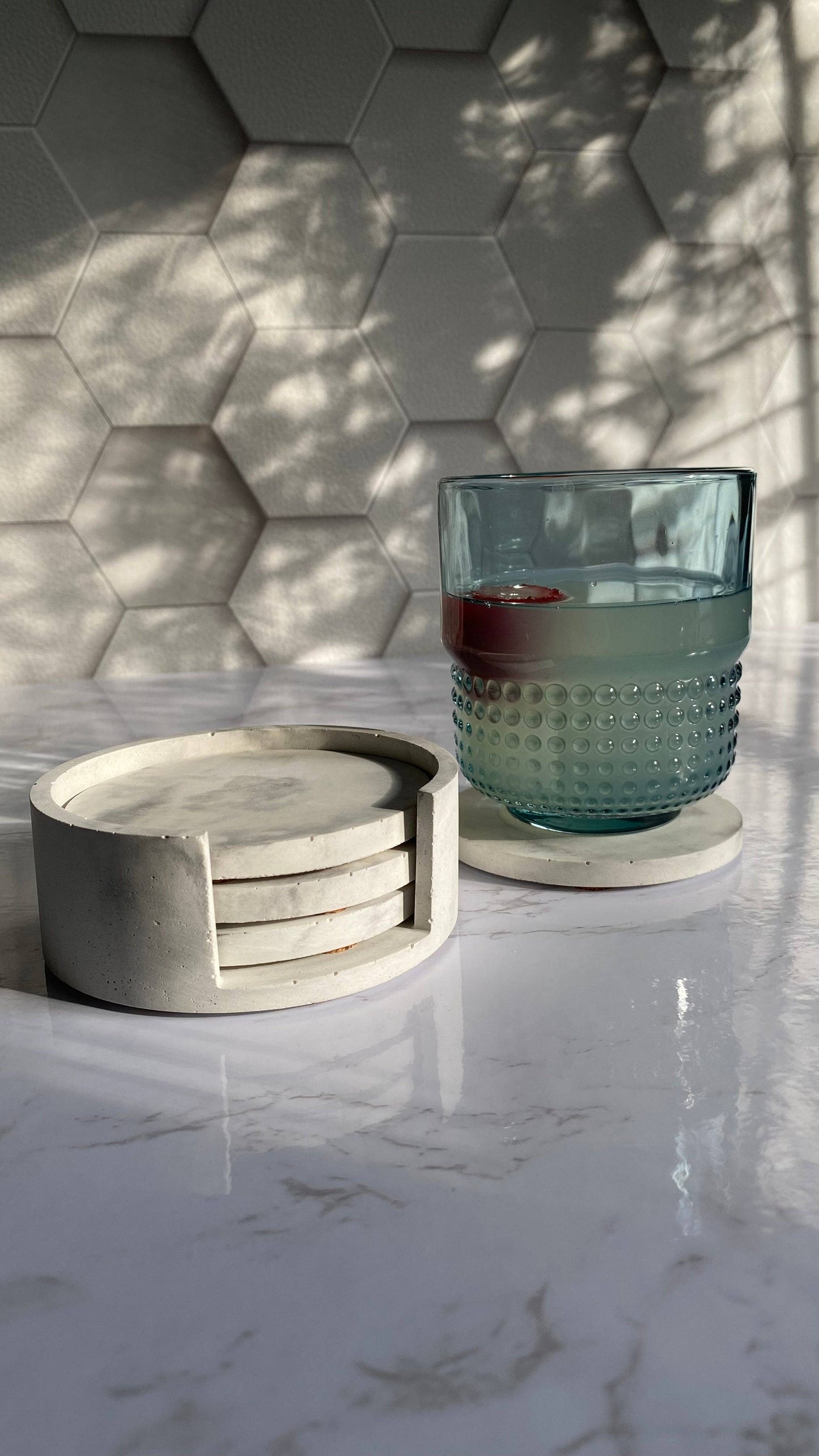 Concrete Coasters set