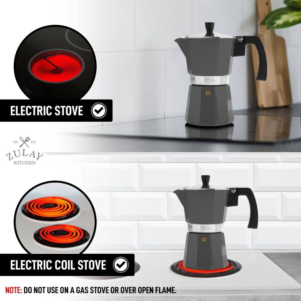 Stovetop Espresso Moka Pot - Italian Coffee Maker
