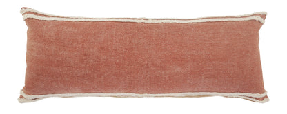 Soft Striped Cinnamon Lumbar Throw Pillow