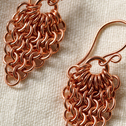 *Alma Copper Waterfall Drop Earrings