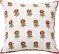 Flower Embroidery Throw Pillow