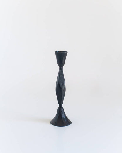 High Diamond Hand-Forged Iron Candle Stand