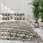 Mia 60x80” Sherpa Blanket Geometric Black Brown White Taupe