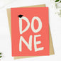 Done Grad Cap Graduation Card