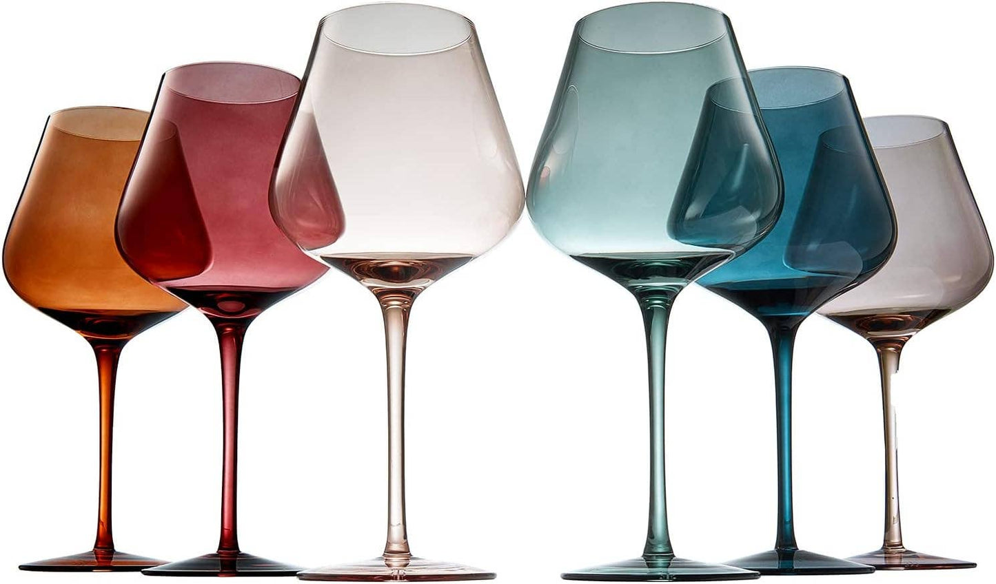 Colored Crystal Wine Glass