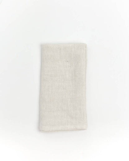 Stone Washed Linen Hemmed Dinner Napkin
