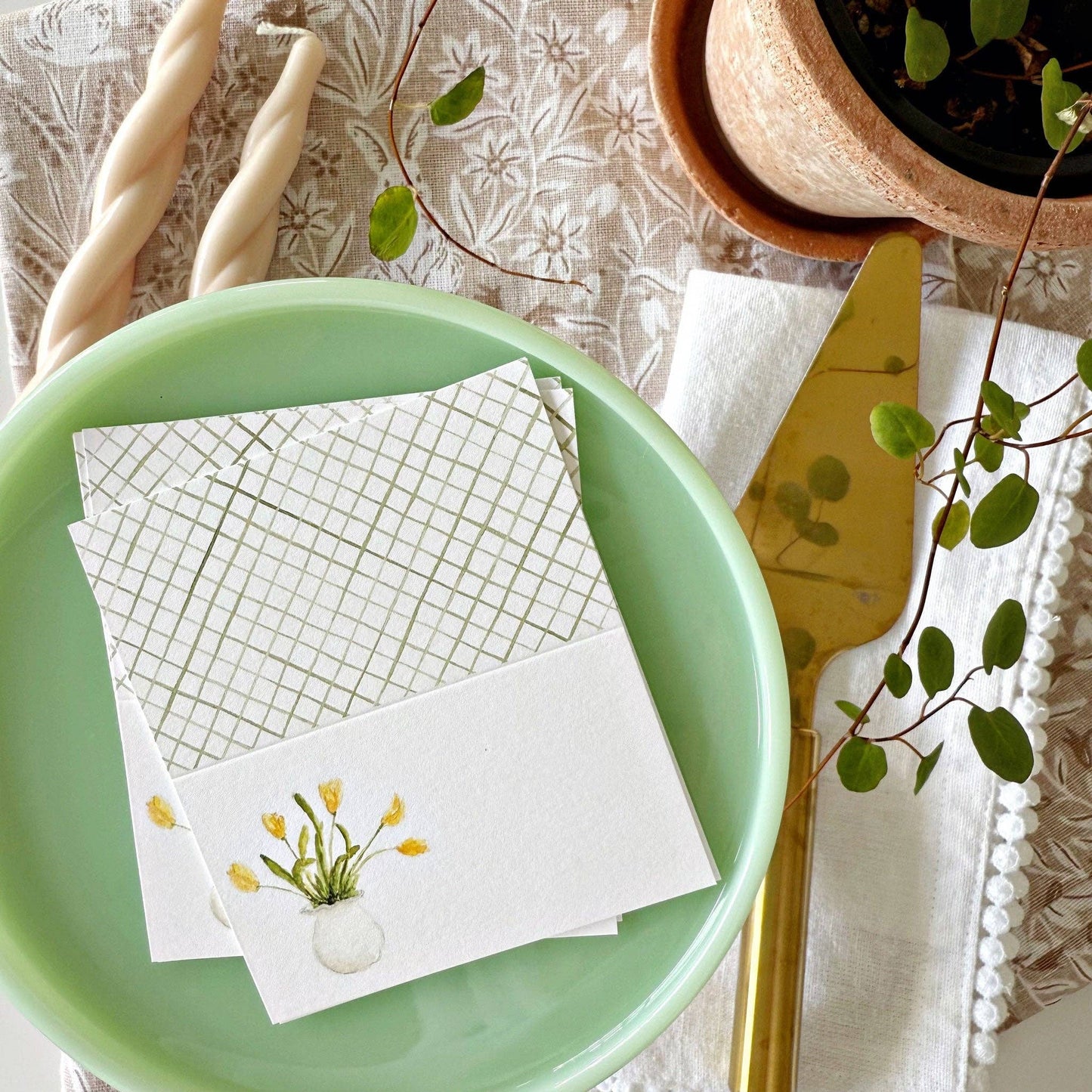 Tulips place cards