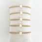 Single Pearl Gold Bead Bracelet