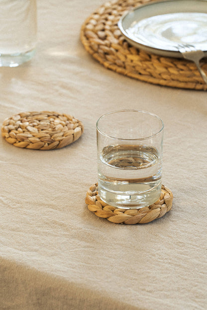 Woven Water Hyacinth Coasters