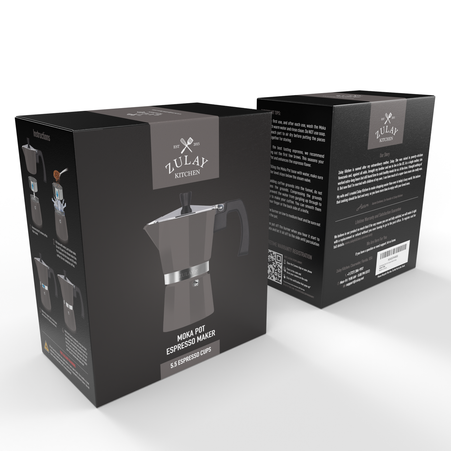 Stovetop Espresso Moka Pot - Italian Coffee Maker
