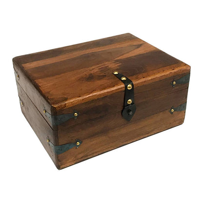 Colonial Distressed Traveling Writing Chest ( 11" )