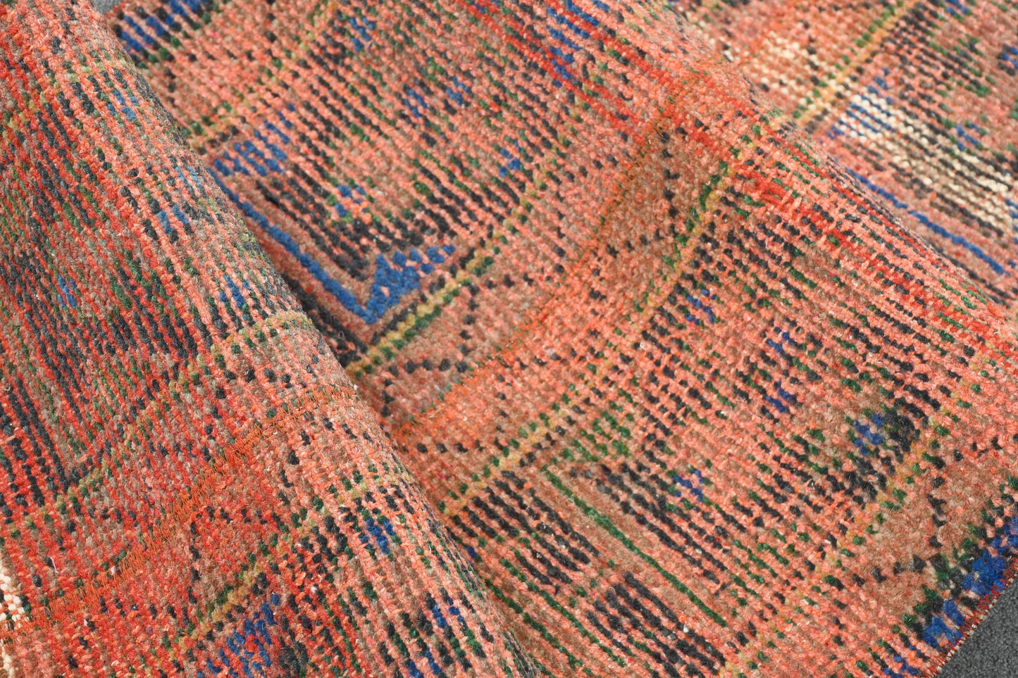 Vintage Turkish Runner, Red Bohemian Design