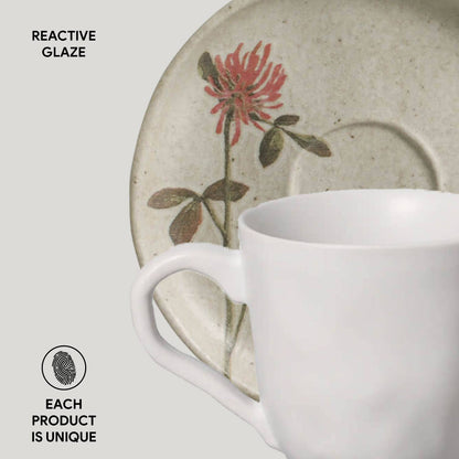 Organic Expresso coffee cup and Saucer