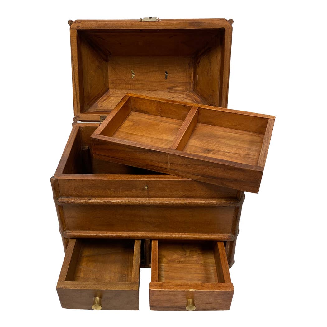 British Campaign Chest- Antique Vintage Style