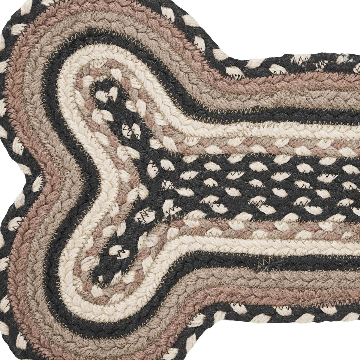 Bone Rug Small - charcoal