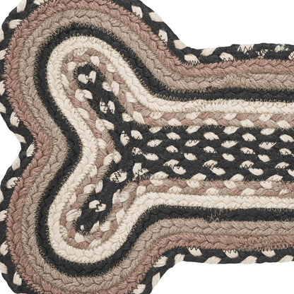 Bone Rug Small - charcoal