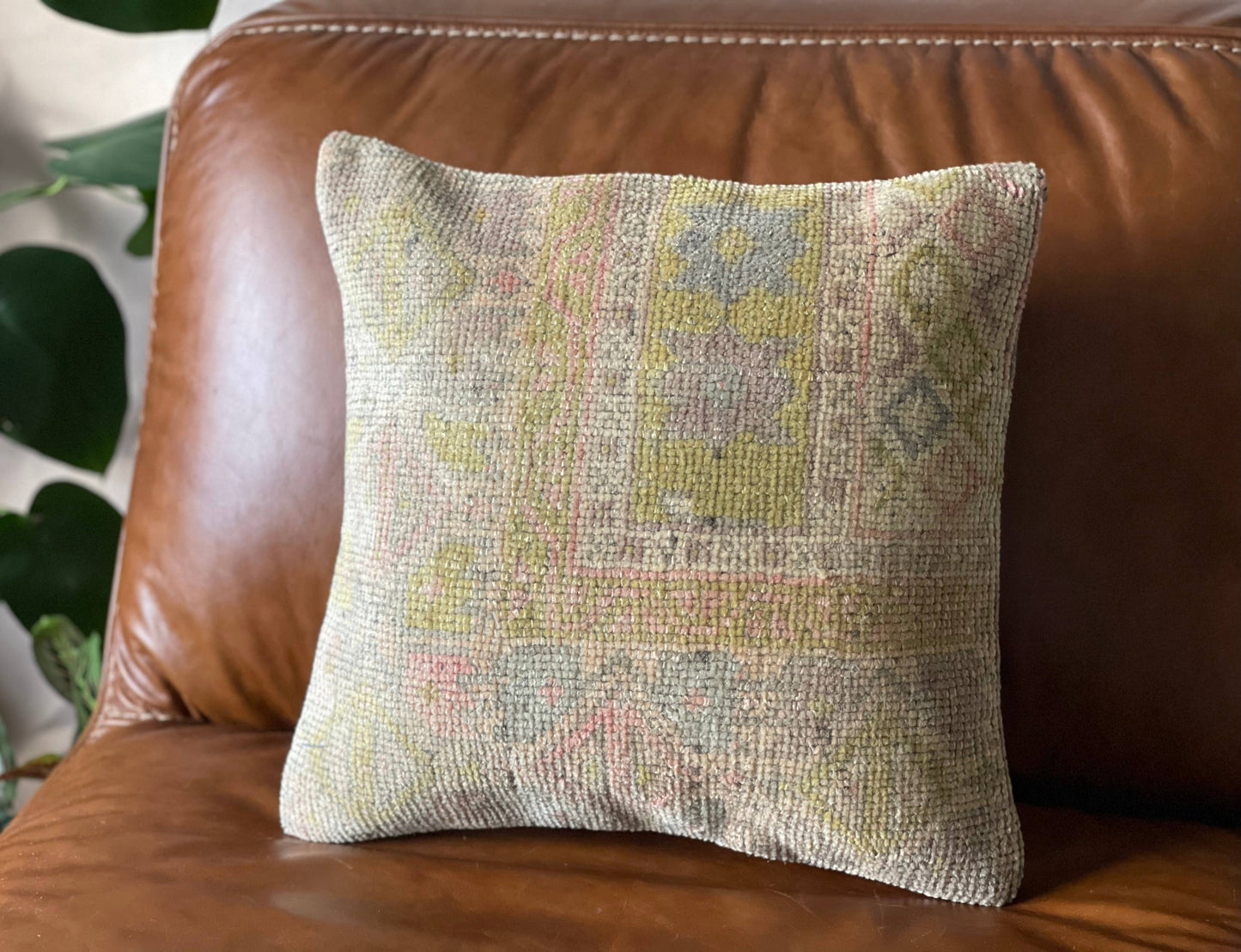 Rainbow | 16'  Vintage Turkish Rug Pillow
