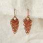 *Alma Copper Waterfall Drop Earrings