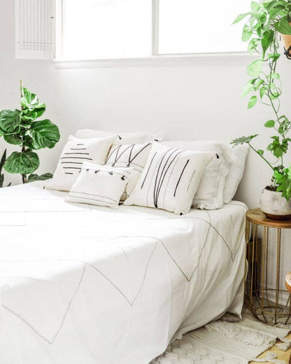 Berber Queen Bedspread Blanket | Handwoven Cotton