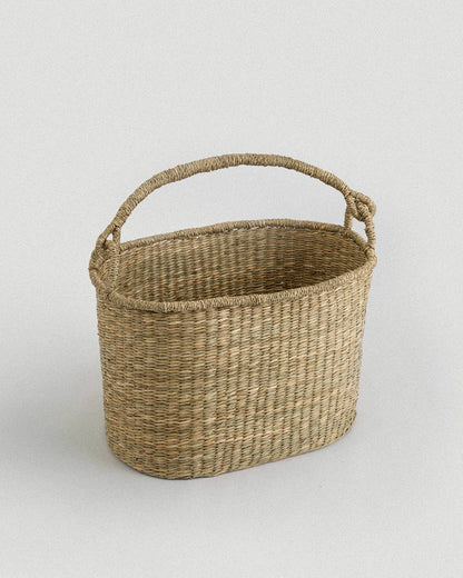 Basket- " Santa Oval Seagrass"
