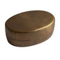 Oval Antiqued Brass Trinket Box ( 3" )