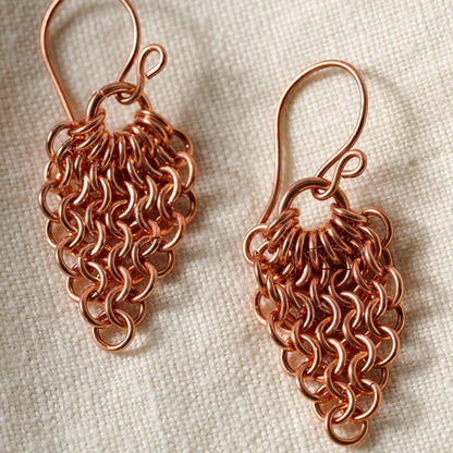 *Alma Copper Waterfall Drop Earrings