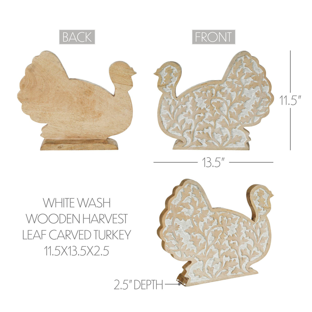 Turkey Wood Figurine
